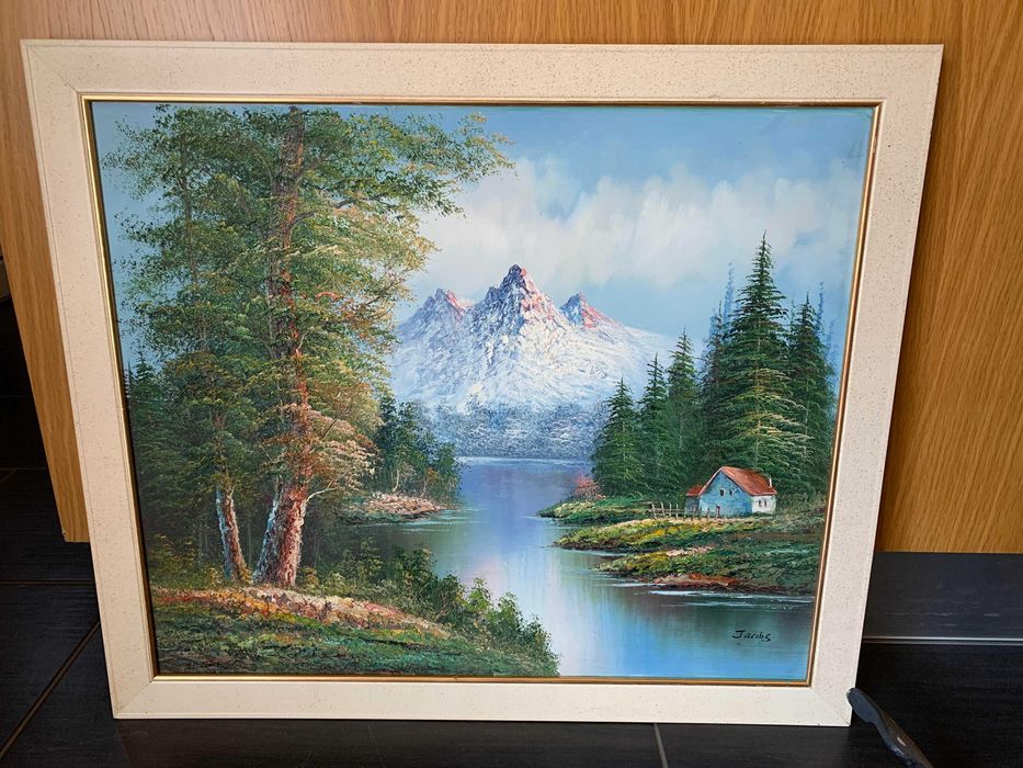 Quadro "lago de montanha" 70x60