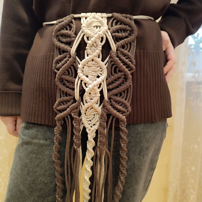 Припинда/припинка/пояс ручної роботи у техніці макраме