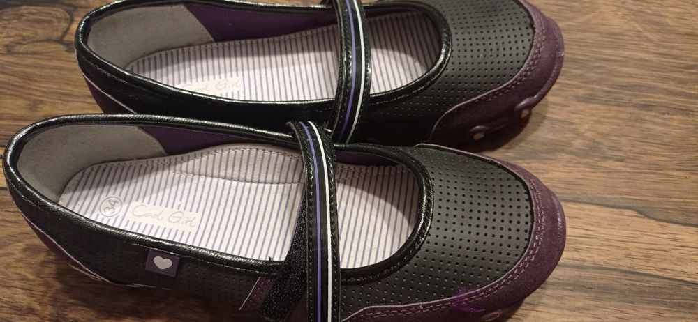 Balerinki dziewczęce na rzep 34