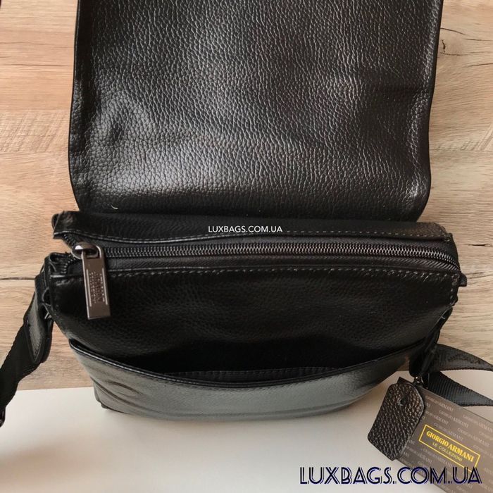 Мужская кожаная сумка через плечо Armani Армани