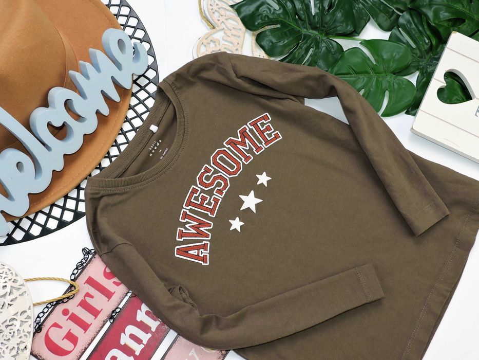 Name It - bluzeczka khaki awesome r 116