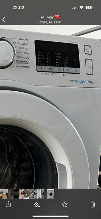 Samsung Ecobubble maquina de lavar roupa 7kg