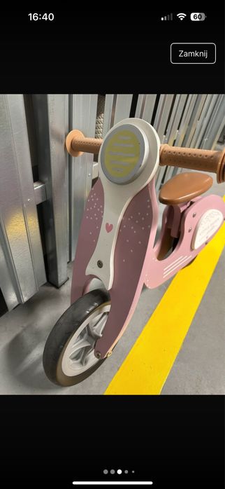 Rowerek biegowy różowy Little Dutch