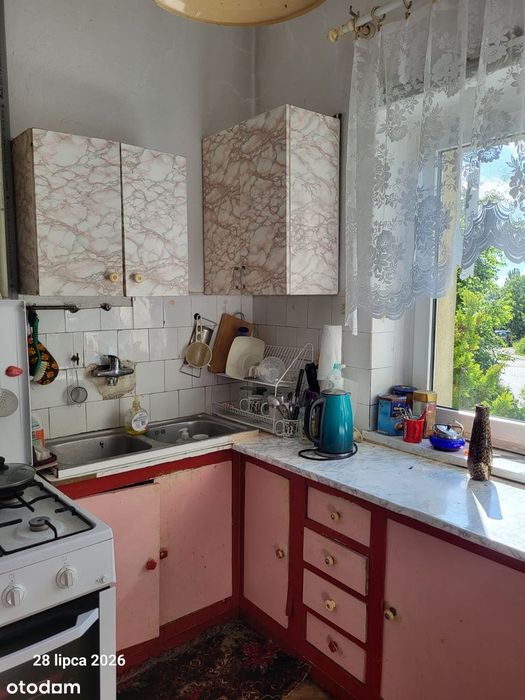 2 pokoje, 39,49 m2, parter, zielona okolica, do remontu