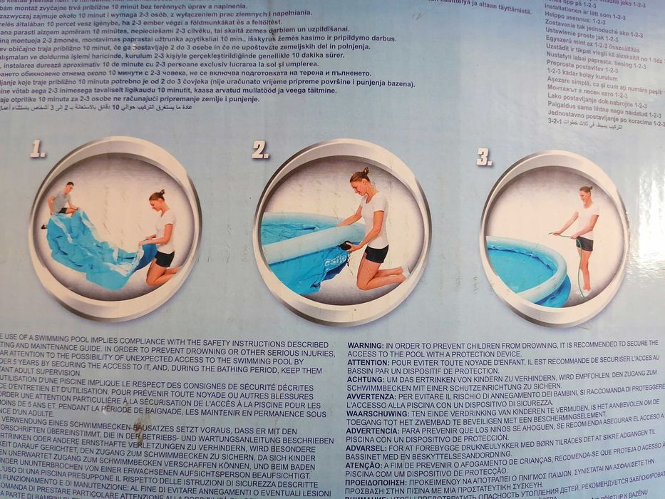 Piscina como Nova Bestway Fast Set