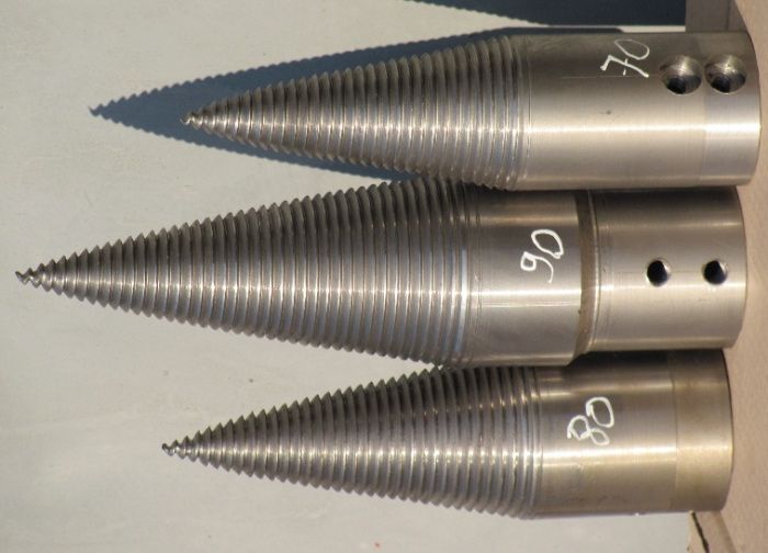 конусный дровокол, дровокол винтовой, конус дровокола,морковка, конус