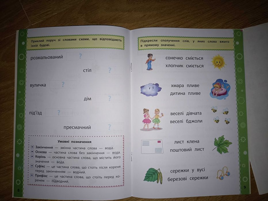 Українська мова 2 клас з наліпками