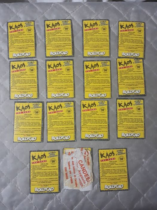 15 cromos Bolly kaos