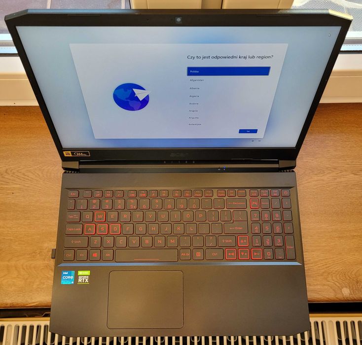 Laptop Acer Nitro 5 15,6" i5 11400H RTX3050Ti 16/512GB