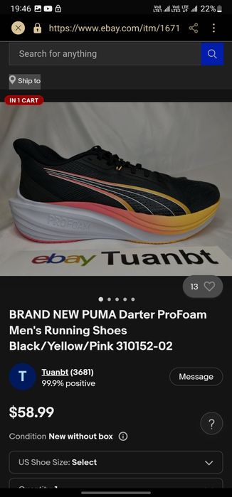 PUMA Darter р 43-44 Оригінал! Беговые кроссовки
