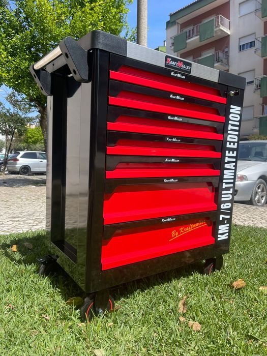 Carrinho de ferramentas Kraft MULLER 7 gavetas 6 cheias