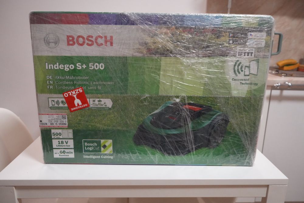 Bosch Automatyczna Kosiarka Trawnikowa Indego S+ 500 – nowa
