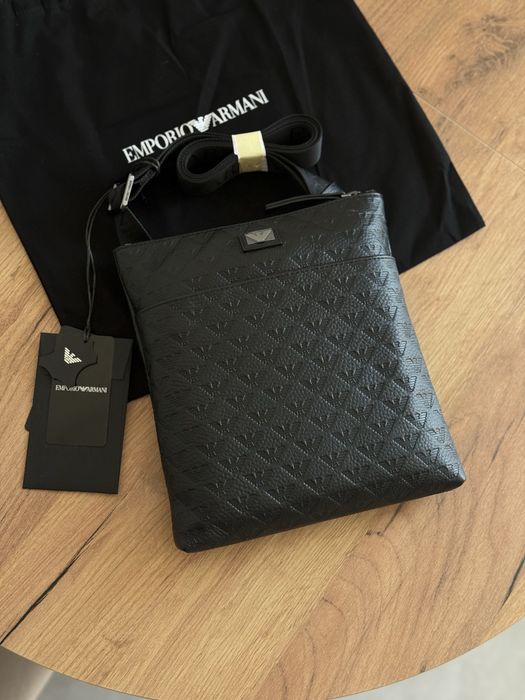 Чоловіча шкіряна сумка Emporio Armani ОРИГІНАЛ