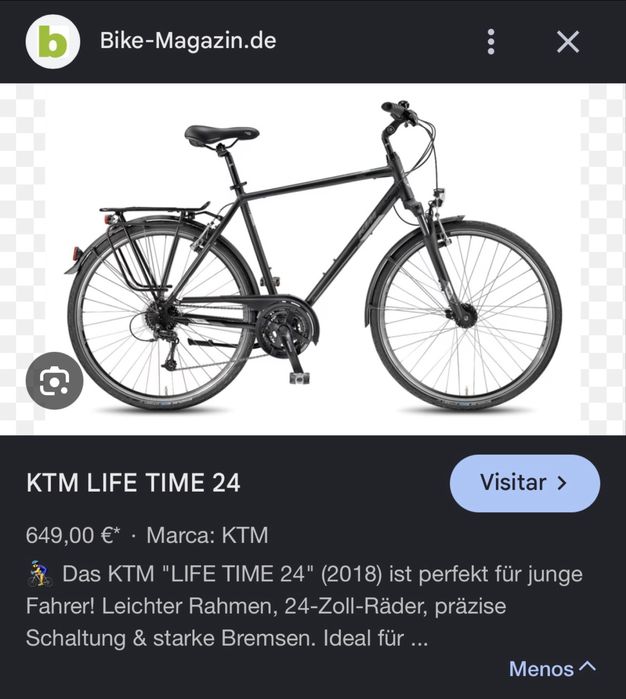 Bicicleta cidade KTM
