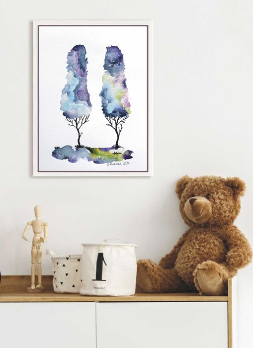 Akwarela Akwarelka Obraz - pt. Przyjaciele 8. A5