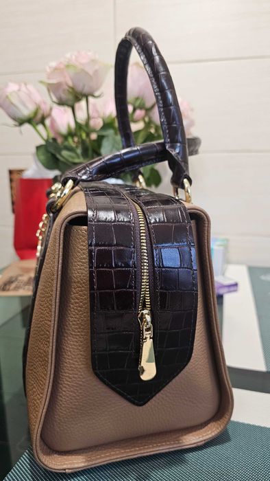 Шкіряна сумка- саквояж від українського бренду KATERINA FOX