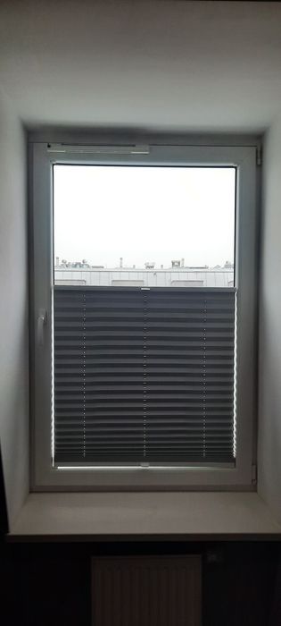 Plisa okienna, kolor szary ciemny