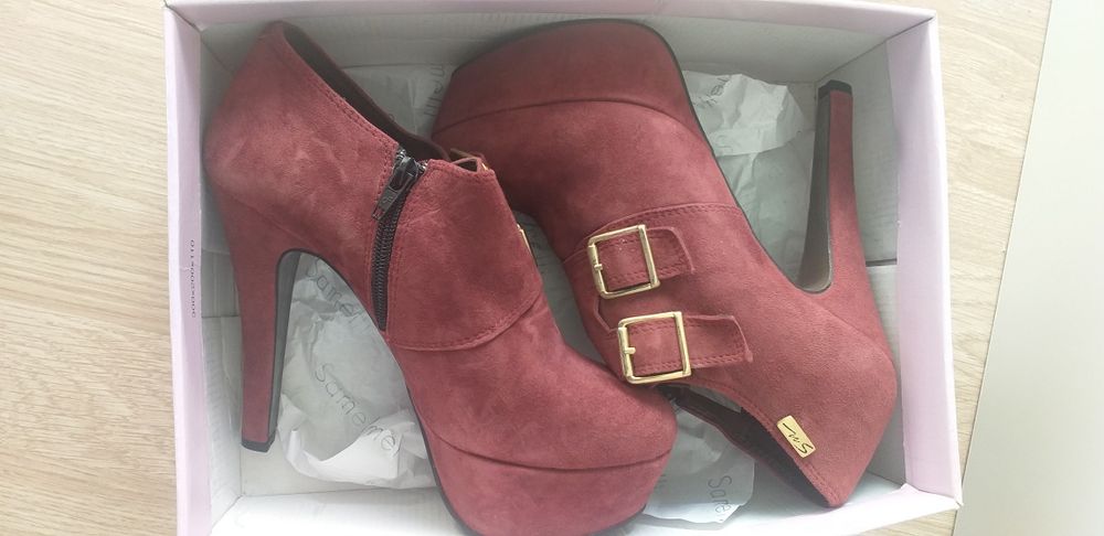 Sapato samelli senhora bordô