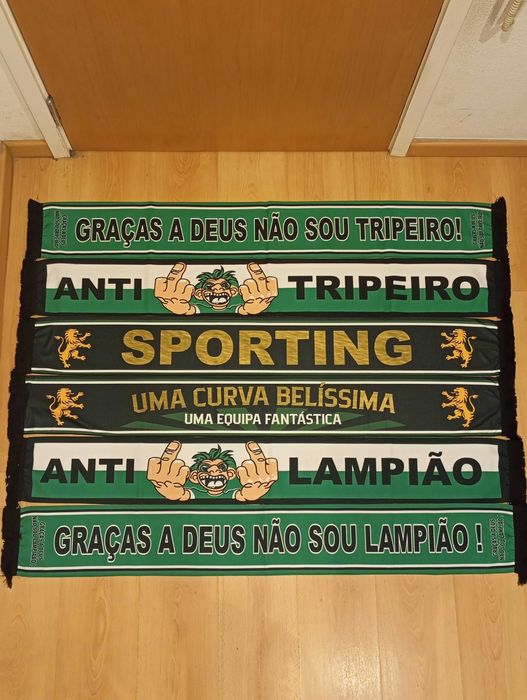 Cachecol ultras futebol cetim novo, artigo de coleção, escolhe o teu!