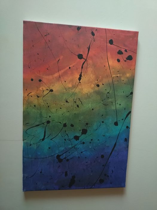 Piękny obraz bez ramy