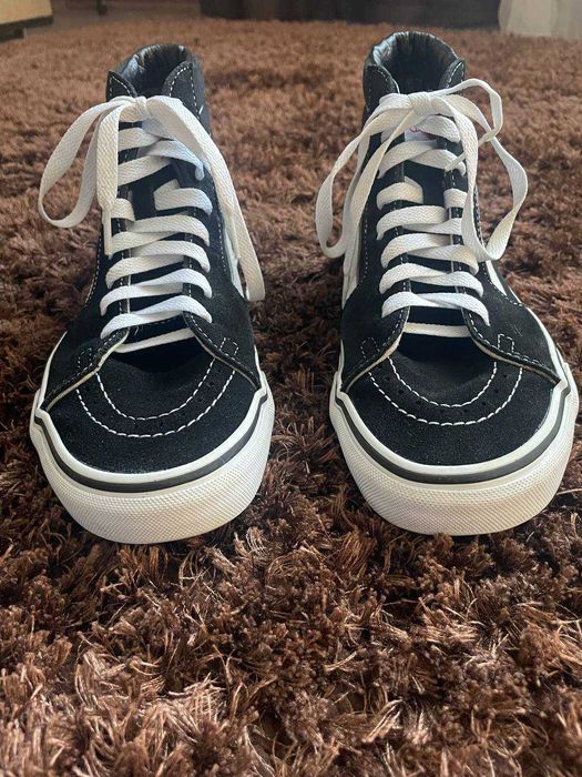 Венс Олд Скул 38 24 см Vans Old Skool Hi Black високі чорні