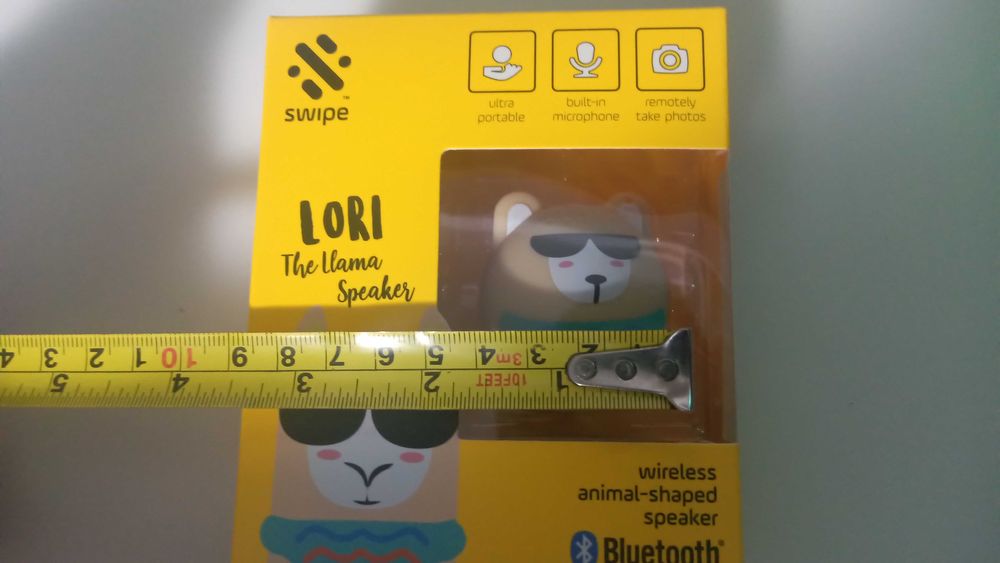 Mini Coluna de som Bluetooth com microfone, Llama speaker NOVO/SELADO