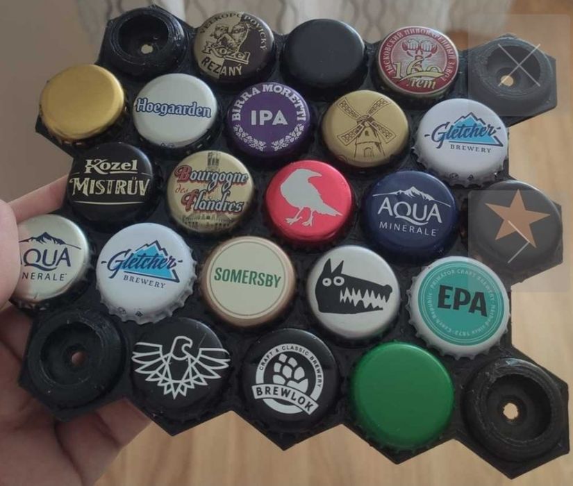 Стенд для крышек от пива