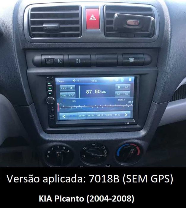 (NOVO) Rádio 2DIN • Kia PICANTO (2004 até 2017) • Android GPS [4+64GB]
