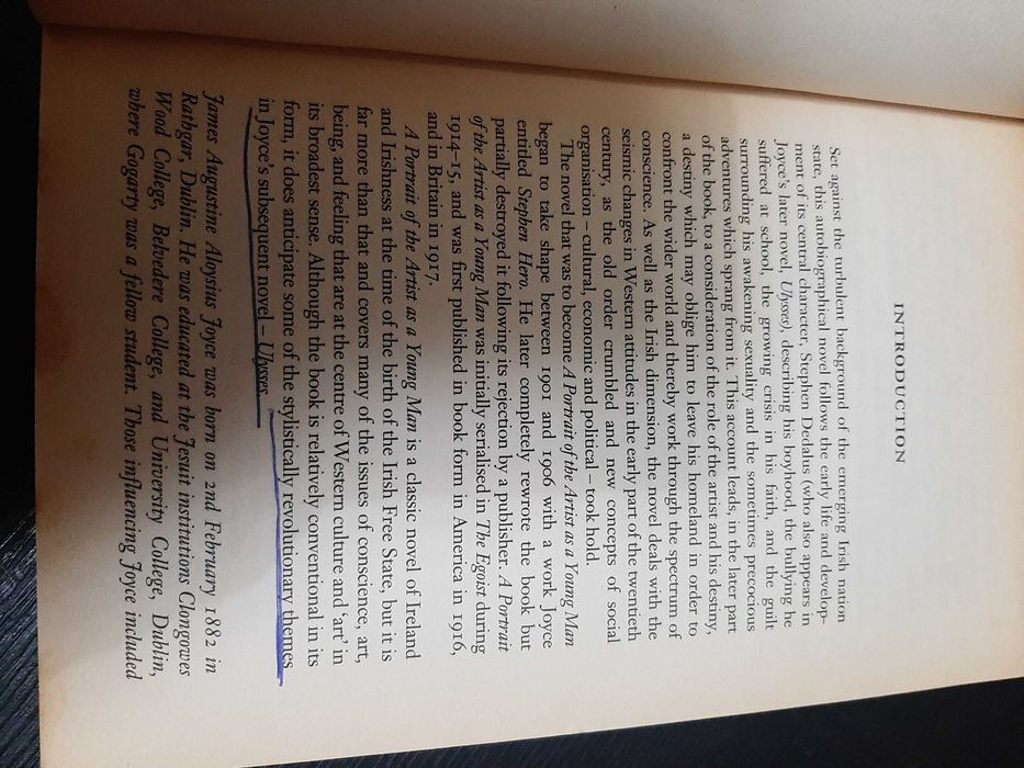 James Joyce – A Portrait of the Artist as a Young Man