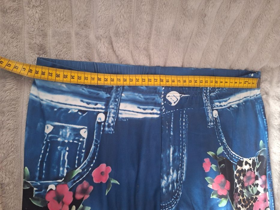 Damskie leginsy ala jeans XL