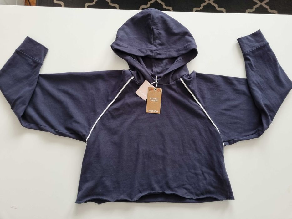 Bluza crop top z kapturem Pull&Bear L(40)