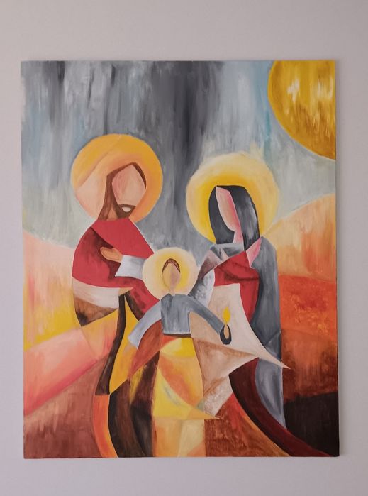 "PRESÉPIO"  acrílico sobre tela