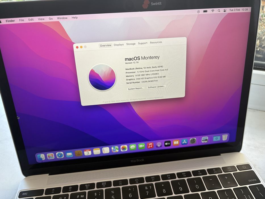 Apple MacBook Retina, 12 дюймів, 2016
