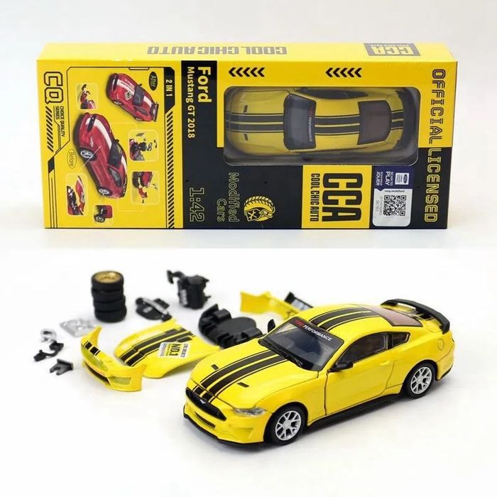 Samochód model Ford Mustang GT do tuningu ZESTAW metalowy