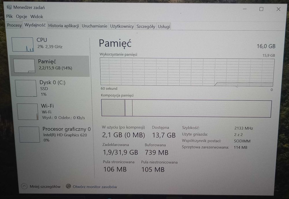 Laptop LENOVO ThinkPad Intel Core i3 4x2,4GHz 16GB RAM DDR4 1TB SSD