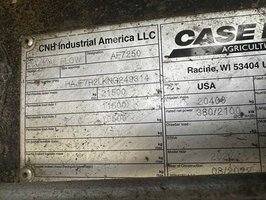 Комбайн Case IH Axial-Flow 7250 2022