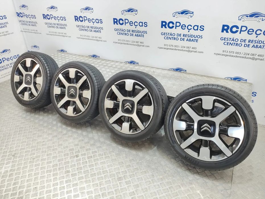 Conjunto jantes 17 originais Citroen C4 Cactus 6,5J ET19 4x108