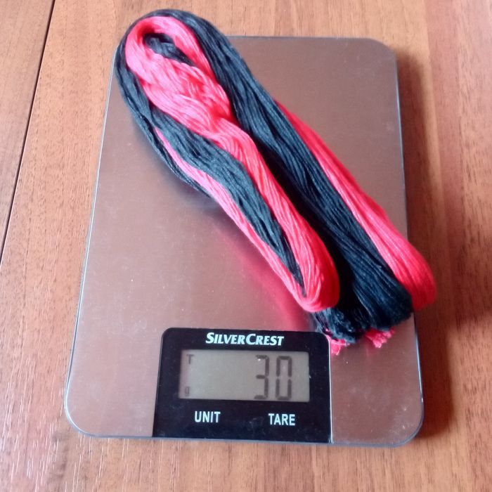 Нитки муліне та схема вишиванки