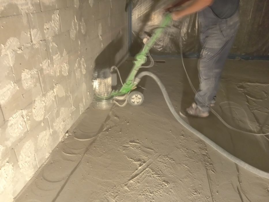 Usuwanie subitu, kleju , lepiku , żywicy . Szlifowanie posadzek