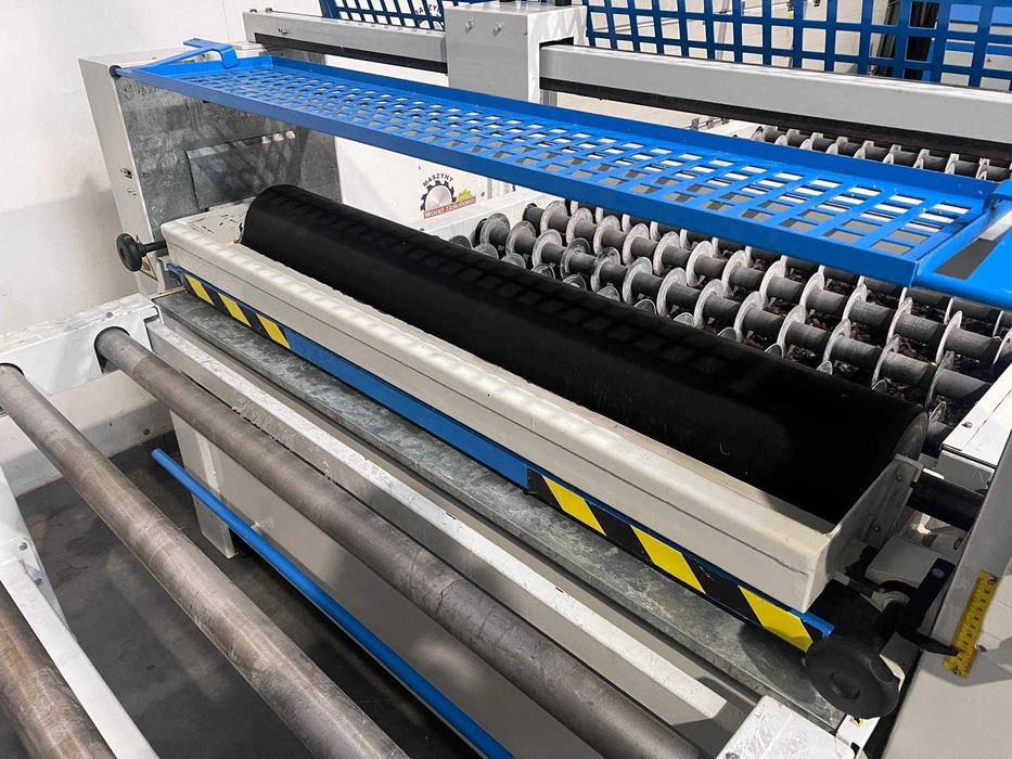 Walcowa nakładarka kleju OSAM S2R-1300 + stół talerzykowy OSMA TDM