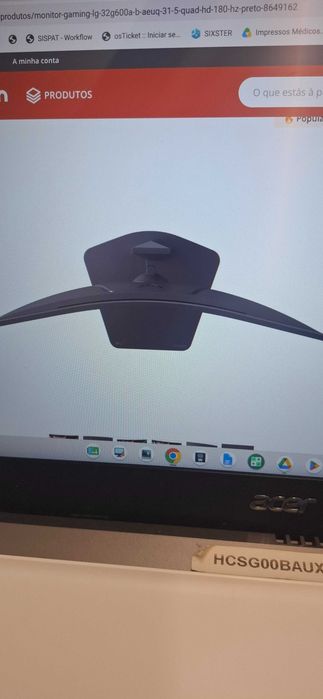 Monitor LG novo, com garantia
