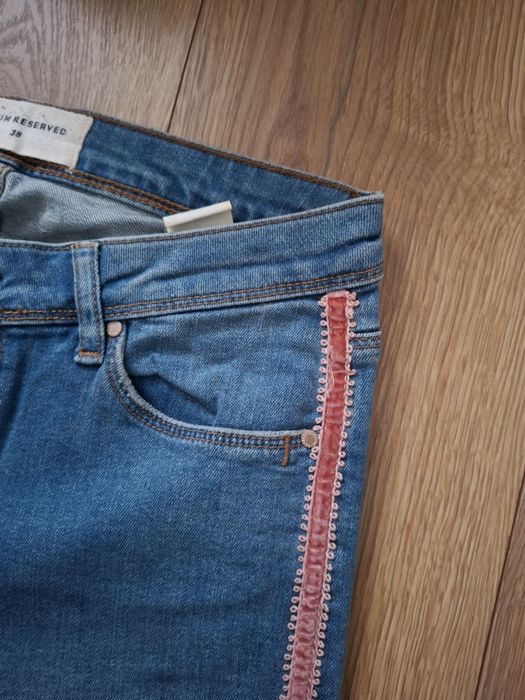 Spodnie jeansowe Denim Reserved 38 z lampasem