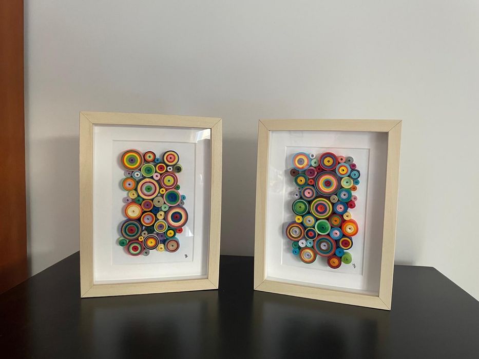 Quadros feitos com quilling