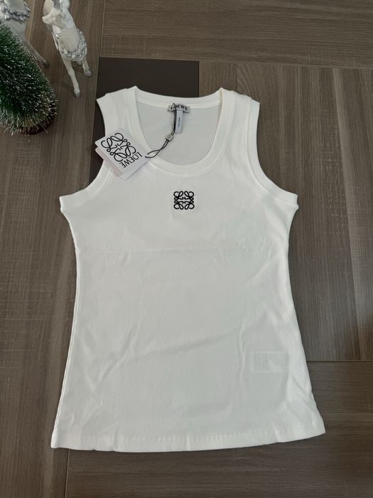 Loewe Top branco white sem mangas