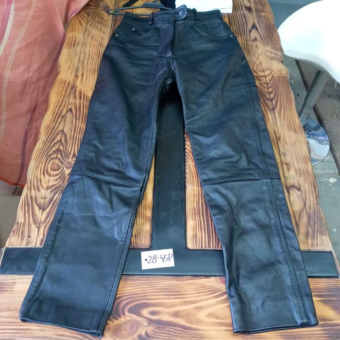 Spodnie skórzane damskie Hein Gerleke 28-45p