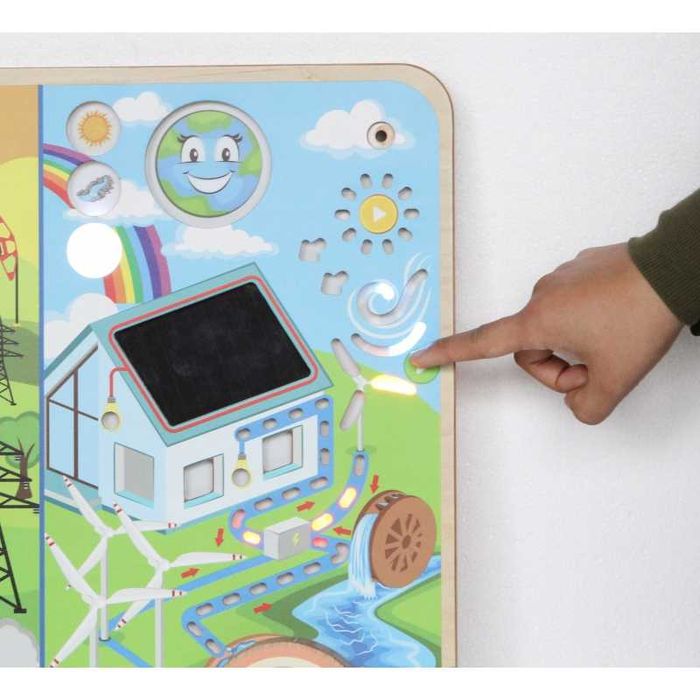 MASTERKIDZ Tablica Edukacyjna Energia Odnawialna i Nieodnawialna Mon