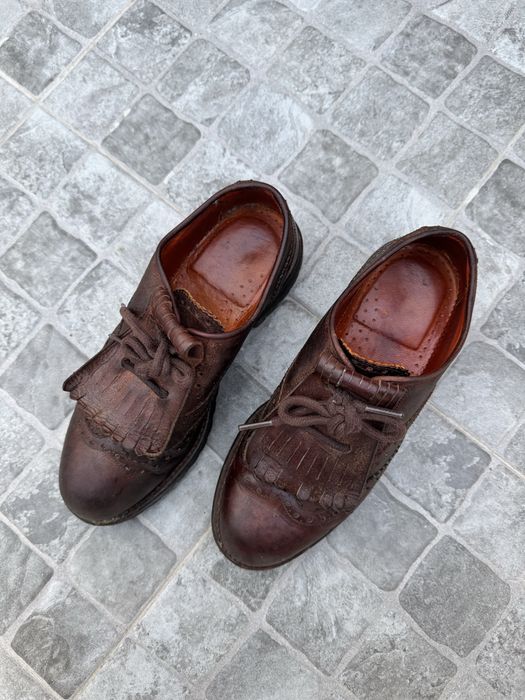Sapatos de forcado em pele