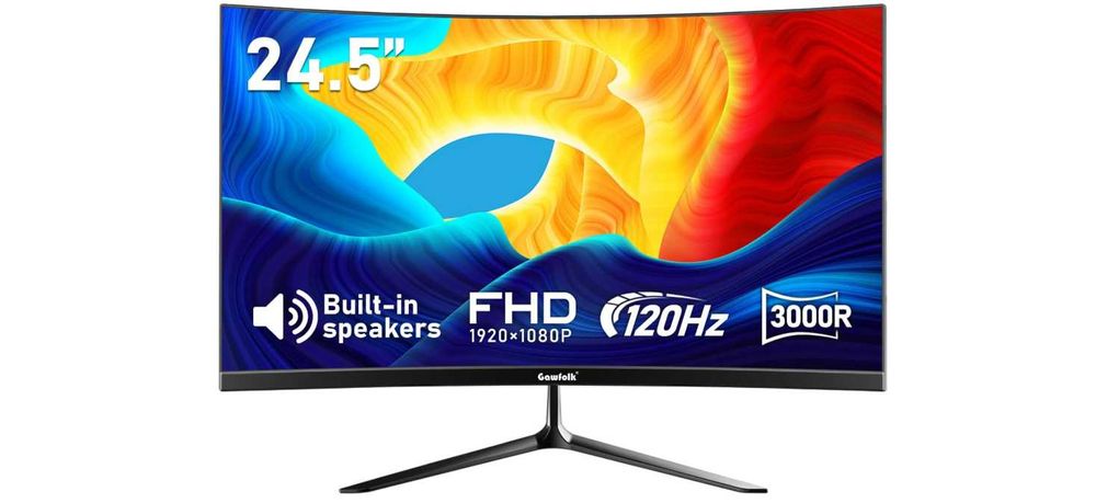 Gawfolk GF245A 24-calowy monitor z głośnikiem, monitor pc 120 HZ