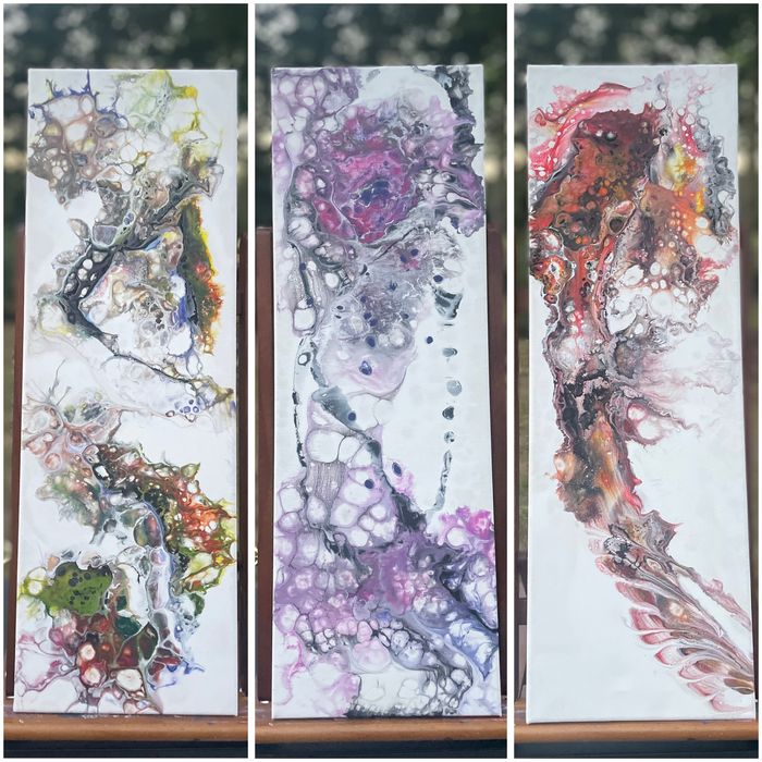 Malowany obraz akrylowy 20x60