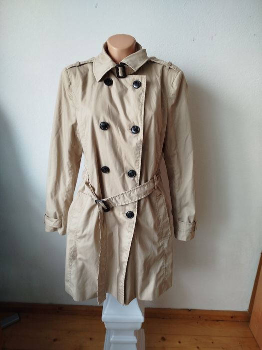 Beżowy płaszcz parka L.